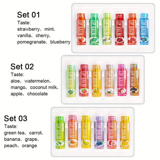 Fruit - Flavored Lip Balm - Quickly Moisturizes and Hydrates Lips - Multicolor Variety - Perfect for Daily Use - U&MORE