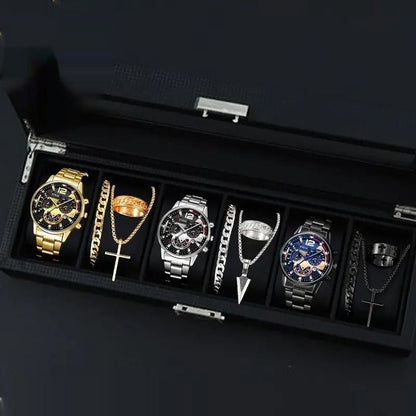 12 - set Men's Watches Fashionable Multi - color Assortment Of Quartz Men's Watches - U&MORE