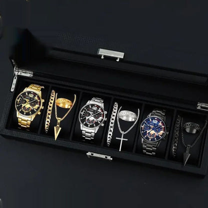 12 - set Men's Watches Fashionable Multi - color Assortment Of Quartz Men's Watches - U&MORE