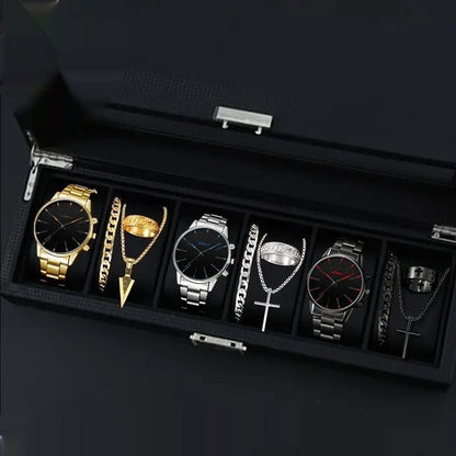 12 - set Men's Watches Fashionable Multi - color Assortment Of Quartz Men's Watches - U&MORE