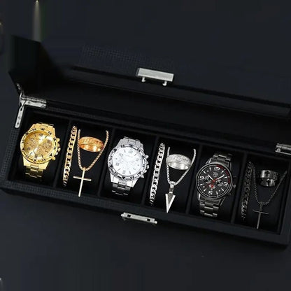 12 - set Men's Watches Fashionable Multi - color Assortment Of Quartz Men's Watches - U&MORE