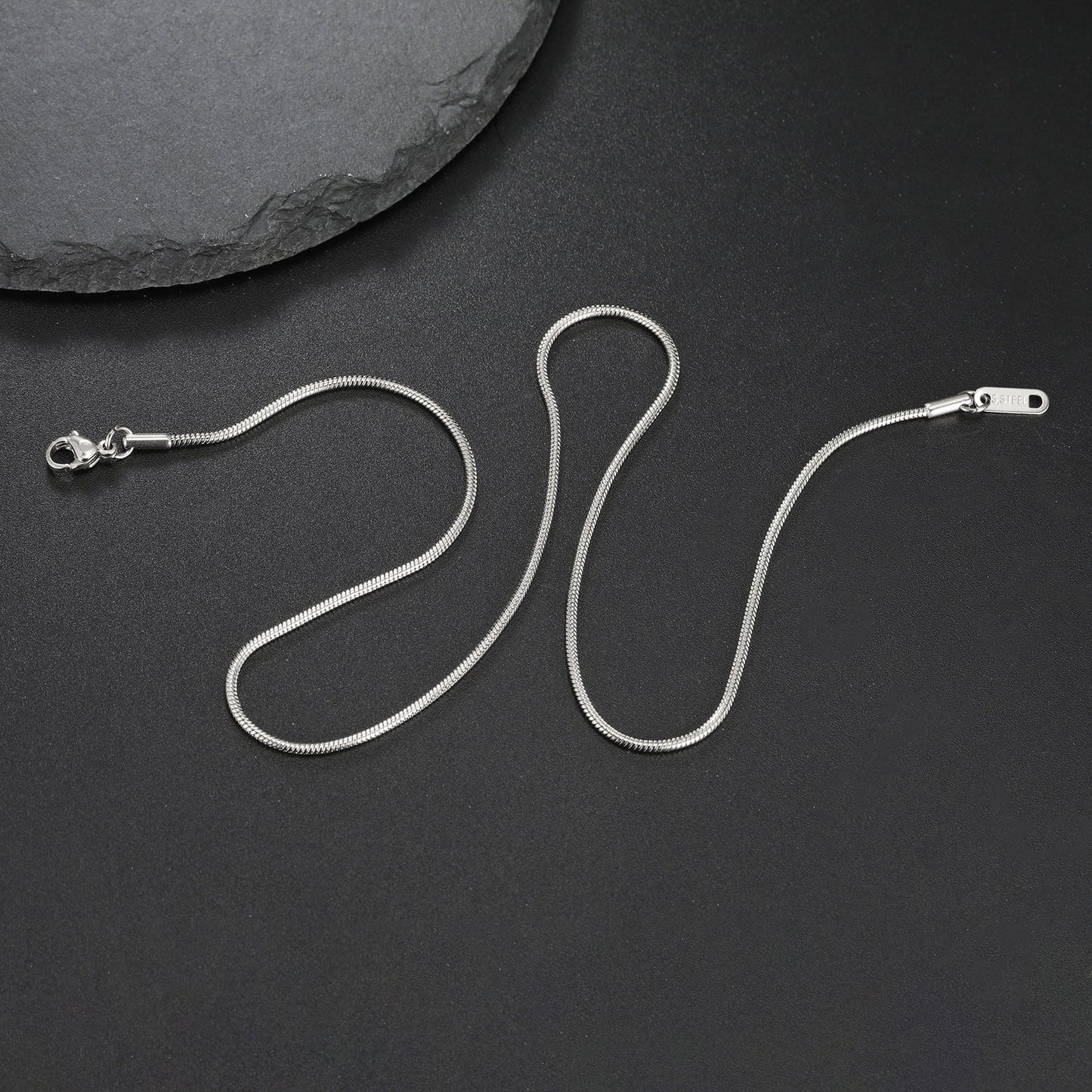 1.2mm Snake Bone Chain Necklace, Korean Style, Couple's Collarbone - U&MORE