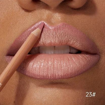 1pc Matte Lipstick & Liner Pen, Waterproof, Long - Lasting, Non - Stick, Berry Shades for All Skin Types, Makeup Pencils for Women - U&MORE