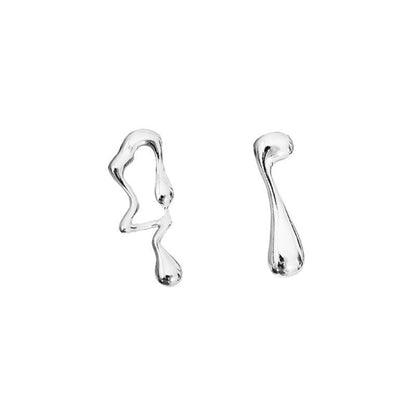 Asymmetric Lava Special Interest Light Luxury Personalized Earrings - U&MORE