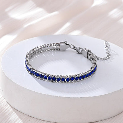 Fashionable Light Luxury Full Diamond Bracelet - U&MORE