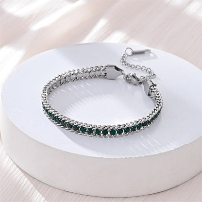 Fashionable Light Luxury Full Diamond Bracelet - U&MORE