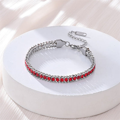 Fashionable Light Luxury Full Diamond Bracelet - U&MORE