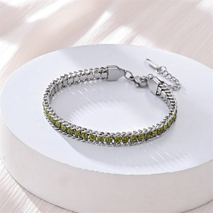 Fashionable Light Luxury Full Diamond Bracelet - U&MORE