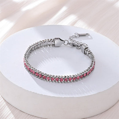 Fashionable Light Luxury Full Diamond Bracelet - U&MORE