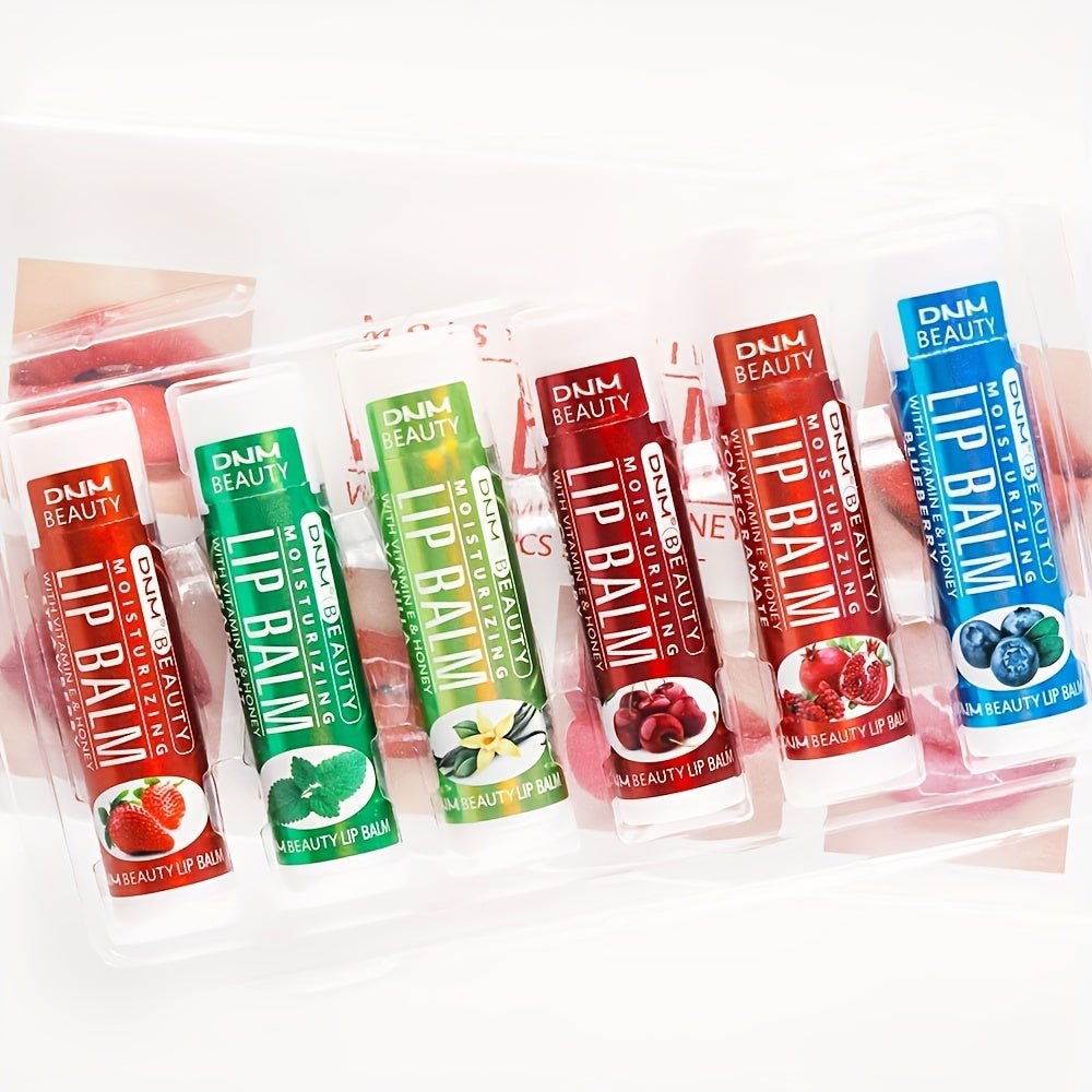 Fruit - Flavored Lip Balm - Quickly Moisturizes and Hydrates Lips - Multicolor Variety - Perfect for Daily Use - U&MORE