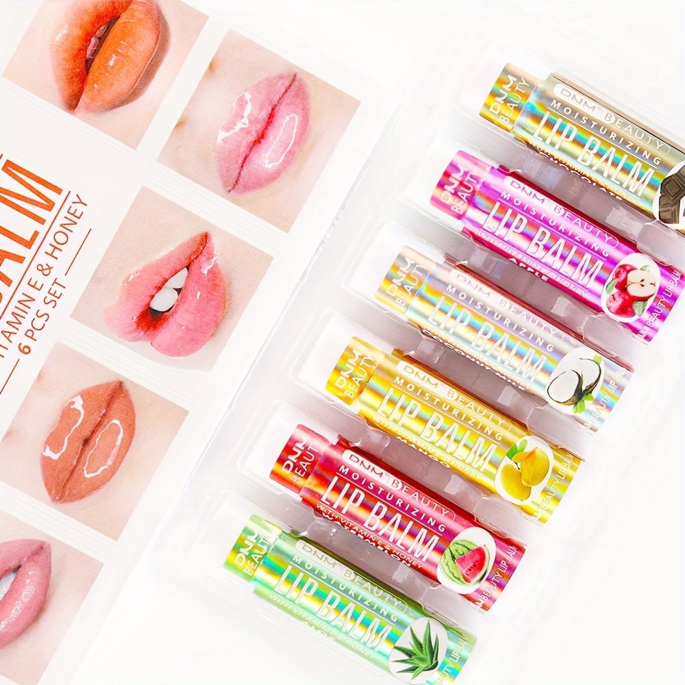 Fruit - Flavored Lip Balm - Quickly Moisturizes and Hydrates Lips - Multicolor Variety - Perfect for Daily Use - U&MORE