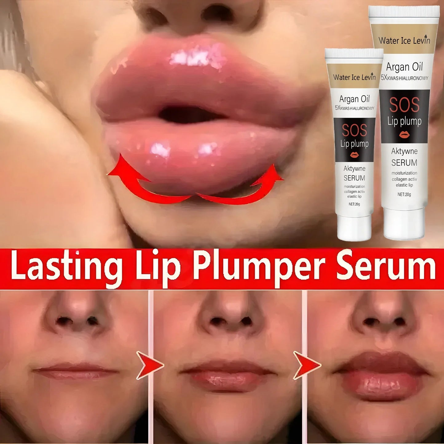 Lip Plumper Serum Extreme Volume Lip Enhancer Liquid Oil Moisturizing Reduce Fine Lines Lip Plumper Gloss Sexy Beauty Makeup - U&MORE