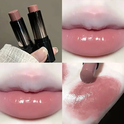Lipstick red brown lipstick waterproof moisturizing mirror lipstick lip gloss natural long - lasting makeup Valentine's Day gift - U&MORE