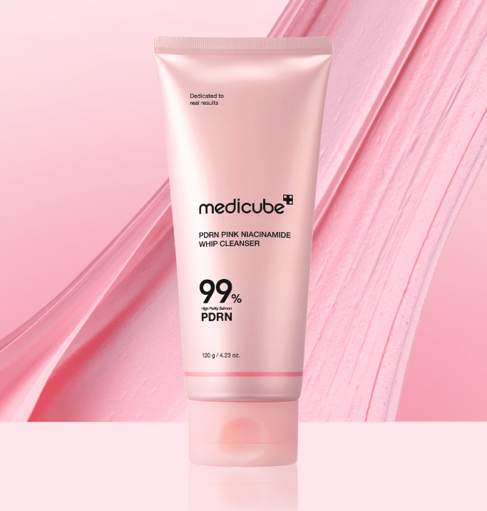 medicube PDRN Pink Niacinamide Whip Cleanser 120g - U&MORE