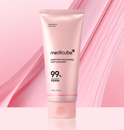 medicube PDRN Pink Niacinamide Whip Cleanser 120g - U&MORE