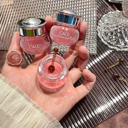 Rose Cherry Honey Peach Lip Gloss - Hydrating and Nourishing Lip Mask for Unisex with Lightening Effect - Moisturizing and Soothing Lip Balm for All Skin Types, Perfect Valentines Day Gift - U&MORE