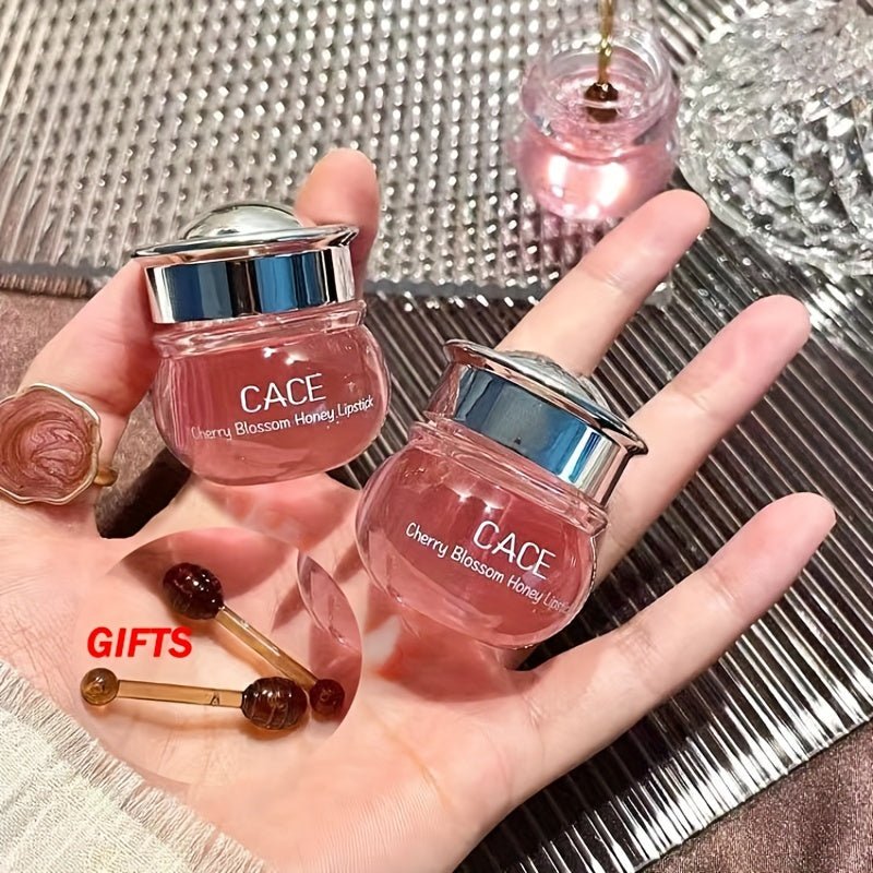 Rose Cherry Honey Peach Lip Gloss - Hydrating and Nourishing Lip Mask for Unisex with Lightening Effect - Moisturizing and Soothing Lip Balm for All Skin Types, Perfect Valentines Day Gift - U&MORE