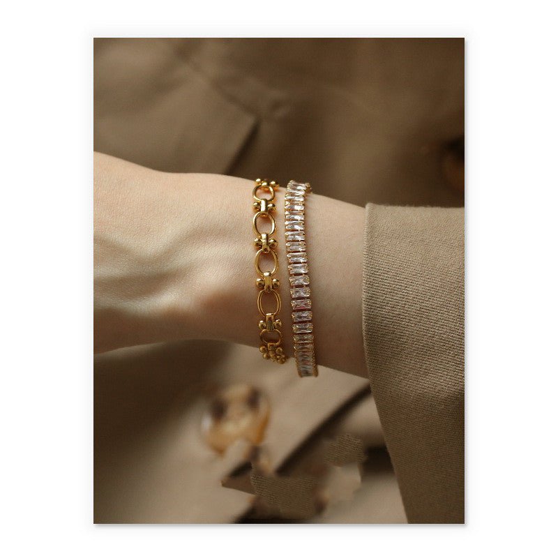 Simple zircon bracelet - U&MORE