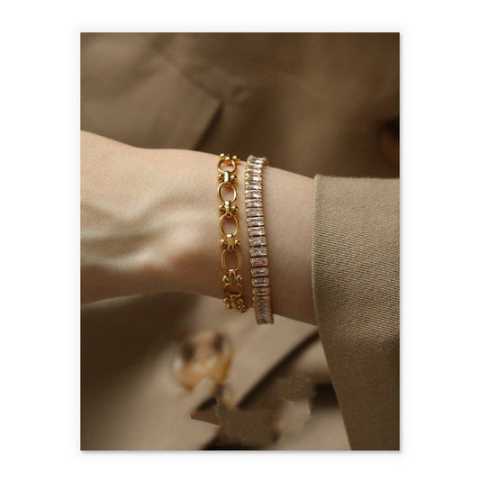 Simple zircon bracelet - U&MORE