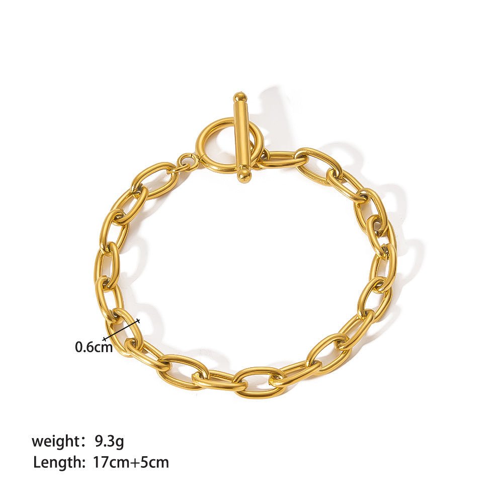 Stainless Steel Ornament Bracelet Female - U&MORE