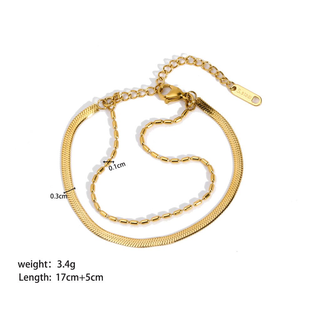 Stainless Steel Ornament Bracelet Female - U&MORE