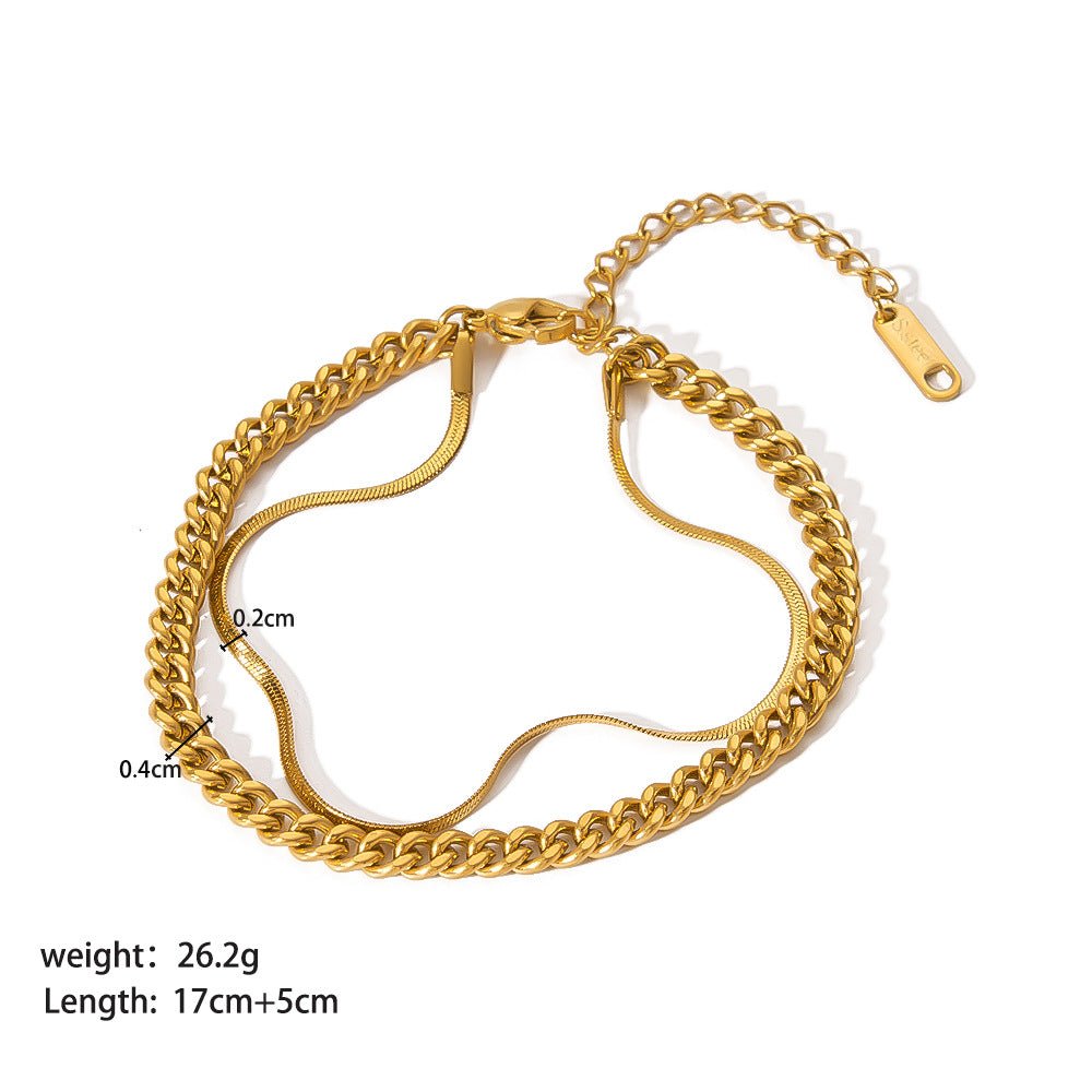 Stainless Steel Ornament Bracelet Female - U&MORE