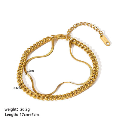 Stainless Steel Ornament Bracelet Female - U&MORE