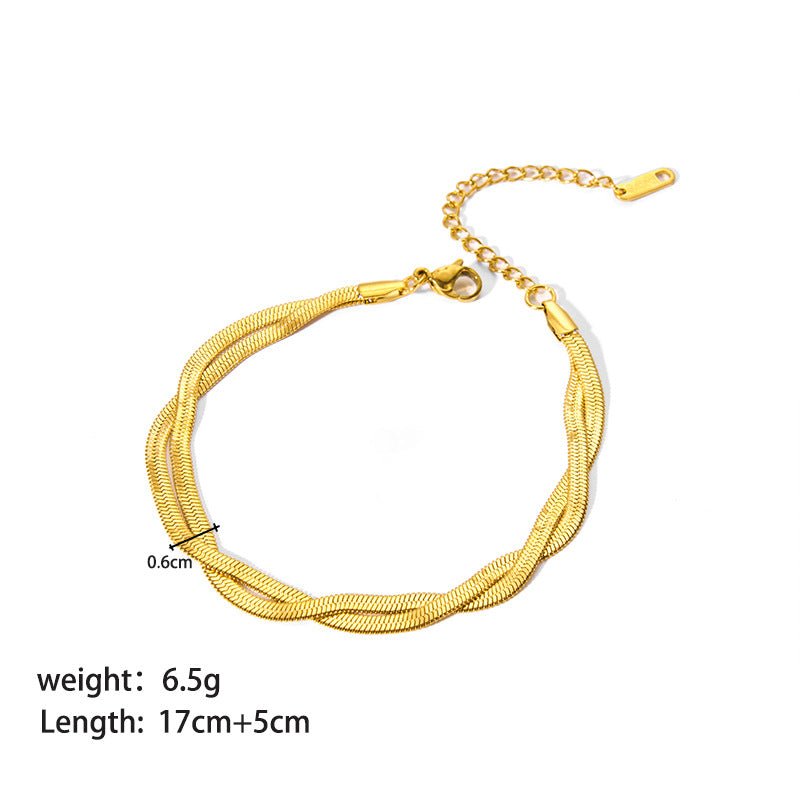 Stainless Steel Ornament Bracelet Female - U&MORE