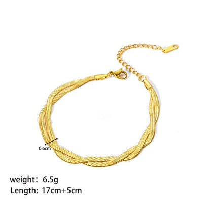 Stainless Steel Ornament Bracelet Female - U&MORE