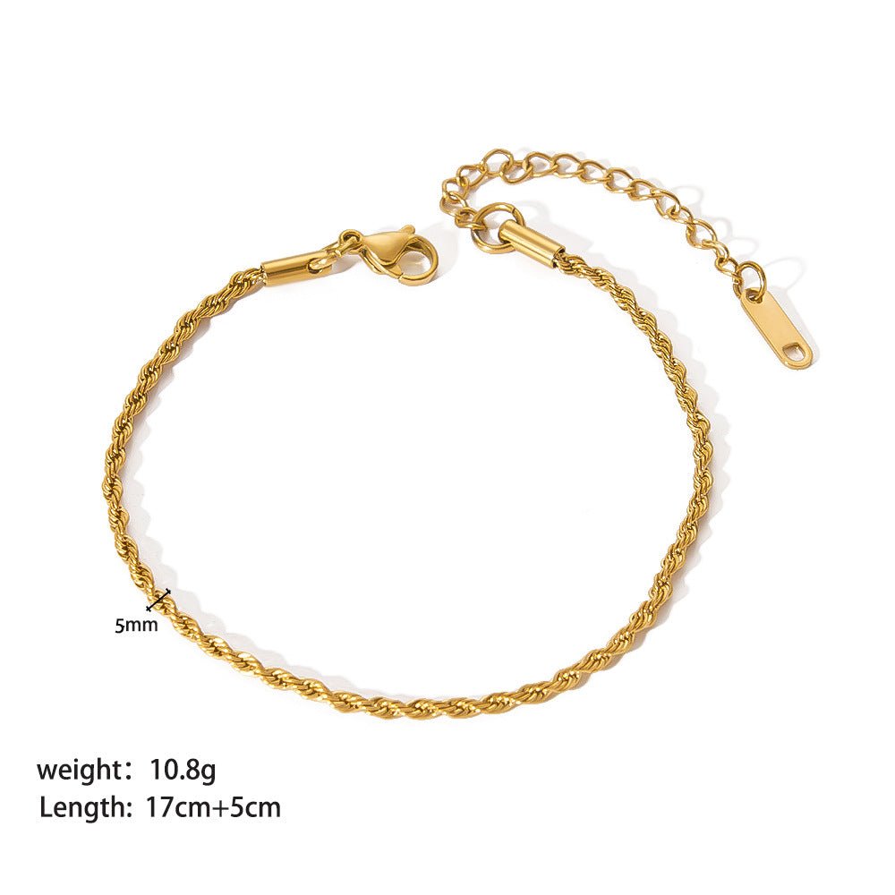 Stainless Steel Ornament Bracelet Female - U&MORE