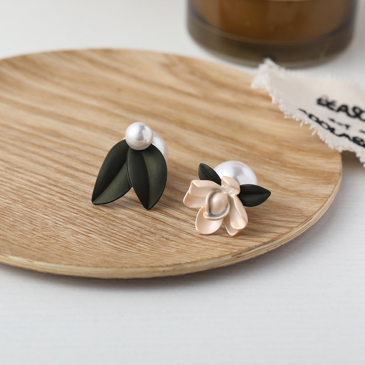 Sterling Silver Needle Mori Style Fresh Flower Stud Earrings New Spring And Summer Pearl - U&MORE