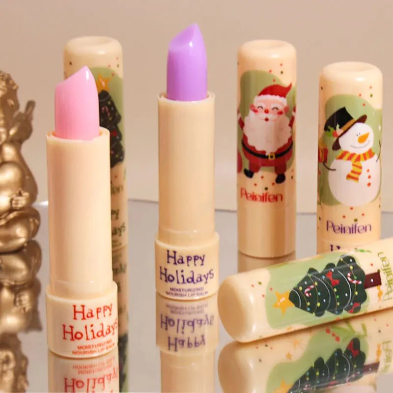 Three color changing lipstick, moisturizing and soothing, color changes with temperature, refreshing and non greasy lipstick set - U&MORE