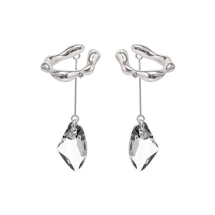 Vintage Crystal Tassel Without Pierced Ear Clip - U&MORE