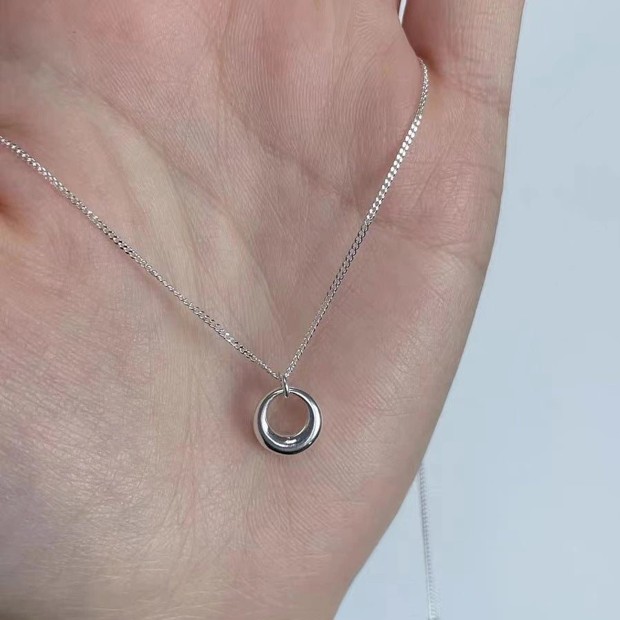 Women's Geometric Circle Necklace Simple Clavicle Chain Versatile - U&MORE