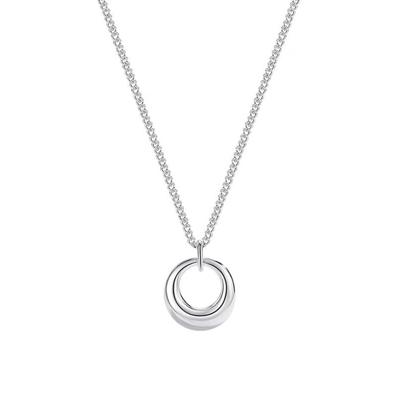 Women's Geometric Circle Necklace Simple Clavicle Chain Versatile - U&MORE