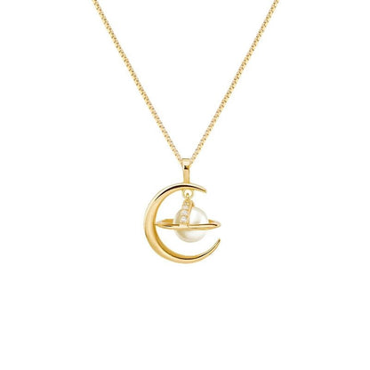 Women's Planet Necklace Niche Design Temperament Saturn Clavicle Chain Versatile - U&MORE